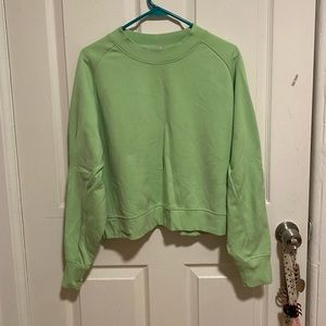 Athleta Lime Green Boxy crew 💚